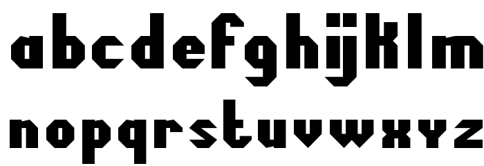 Octogone Tryout Font LOWERCASE
