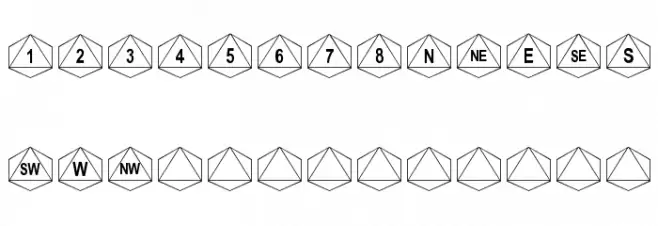 Octohedron फ़ॉन्ट लोअरकेस