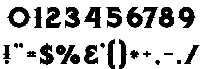 Octopus Bold Font OTHER CHARS
