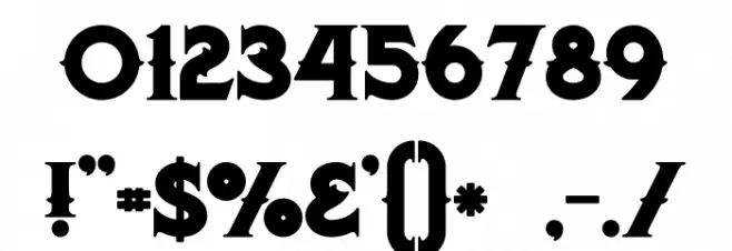 Octopus Bold Font OTHER CHARS