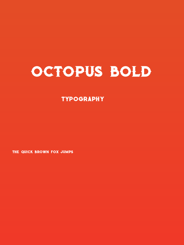 Octopus Bold Poster