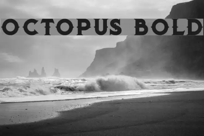 Octopus Bold Font examples