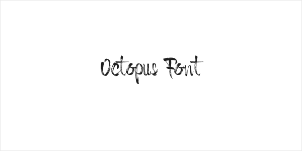 Octopus Font Logo