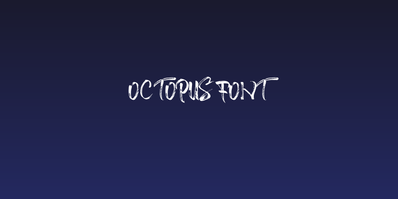 Octopus Font Social Header