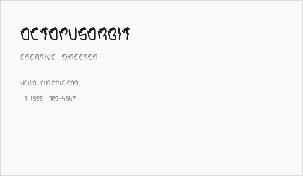 OctopusOrbit Business Card