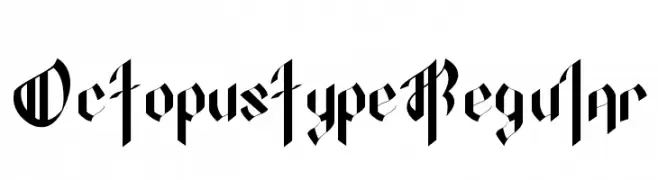 OctopustypeRegular  Frei Schriftart Herunterladen
