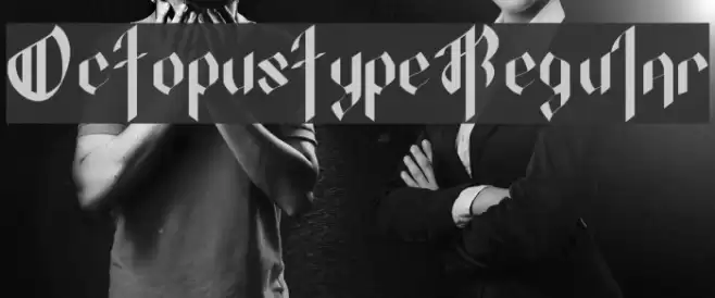 OctopustypeRegular Font examples
