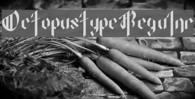 OctopustypeRegular Font examples