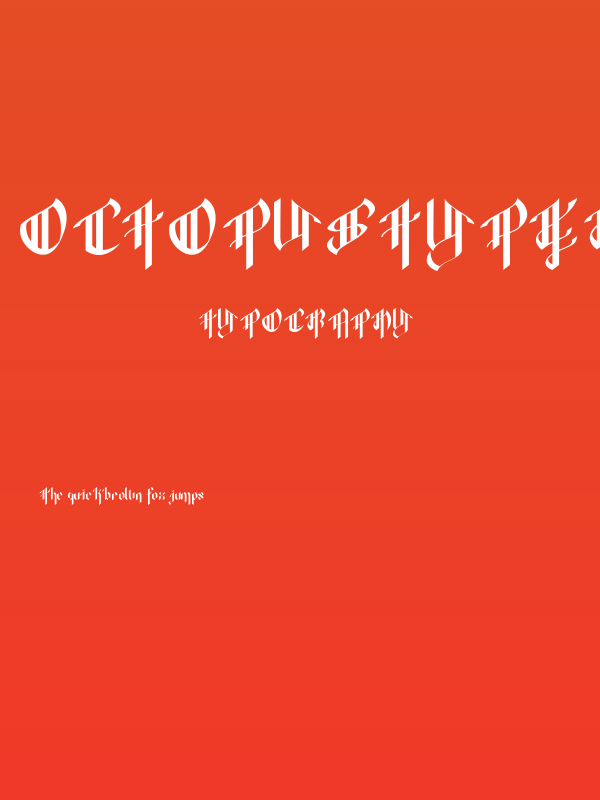 OctopustypeRegular Poster