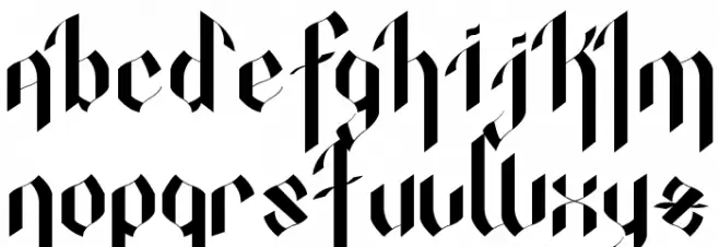 OctopustypeRegular Schriftart Kleinbuchstaben