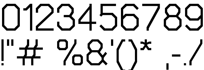 Octovetica Free Font OTHER CHARS