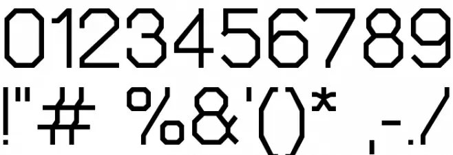 Octovetica Free Font OTHER CHARS
