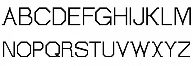 Octovetica Free Шрифта ВЕРХНИЙ