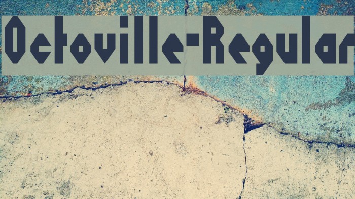 Octoville-Regular Font examples