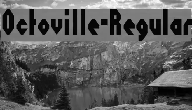 Octoville-Regular Font examples