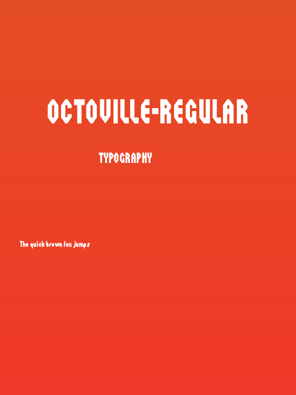 Octoville-Regular Poster