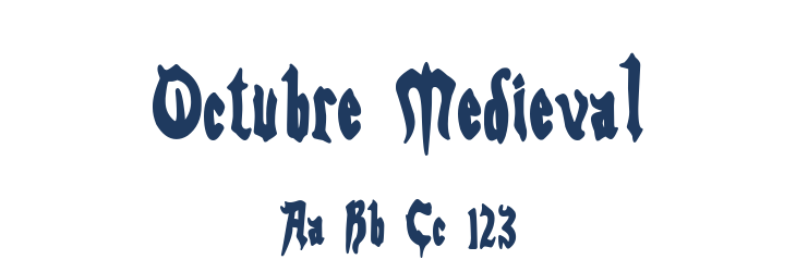 Octubre Medieval Font Preview