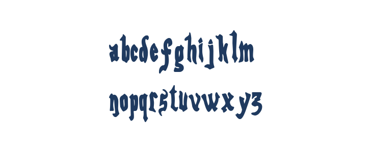 Octubre Medieval Lowercase