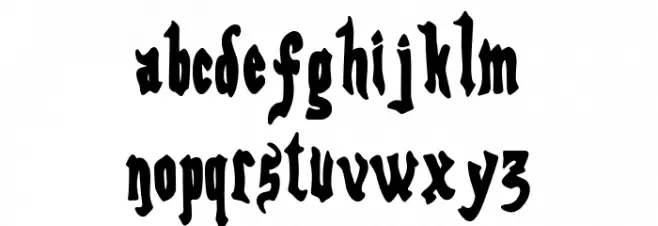 Octubre Medieval Fonte MINÚSCULAS