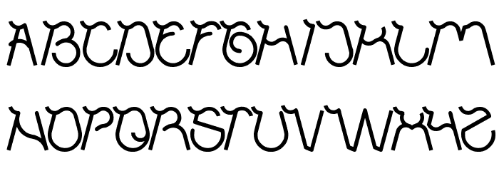 ocean free Font LOWERCASE