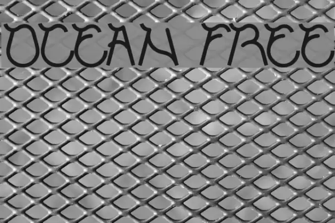 ocean free Font examples