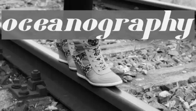 oceanography Font examples