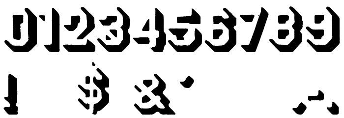 ODEON-DROP Font OTHER CHARS