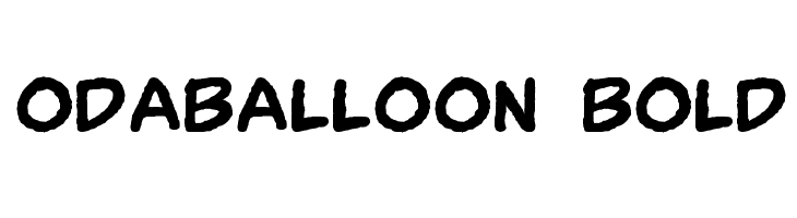OdaBalloon Bold Font