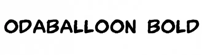 OdaBalloon Bold  Frei Schriftart Herunterladen