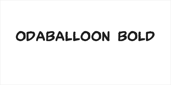 OdaBalloon Bold Logo