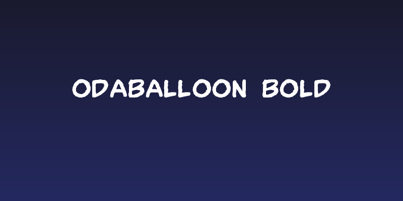 OdaBalloon Bold Social Header