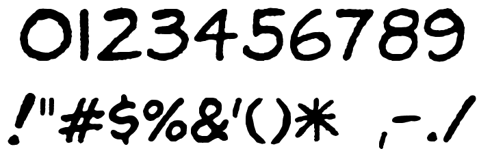 OdaBalloon Font OTHER CHARS