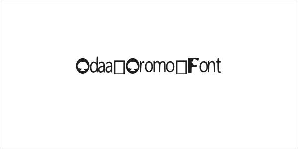 Odaa_Oromo_Font Logo
