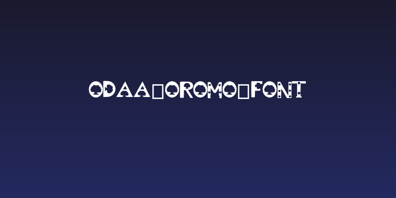 Odaa_Oromo_Font Social Header