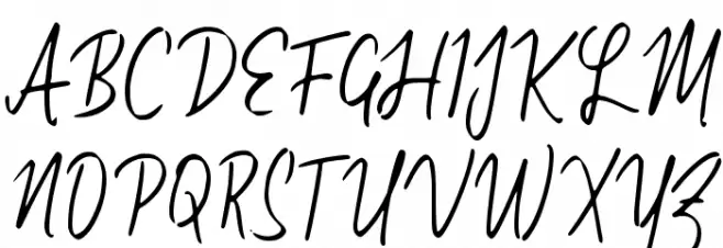 Odading Signature Fonte MAIÚSCULAS