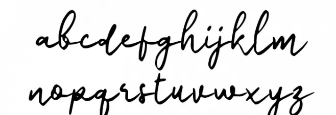 Odading Signature Fonte MINÚSCULAS