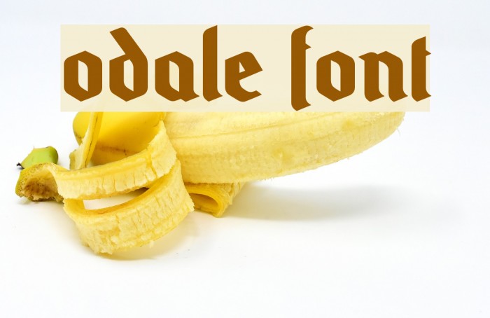 Odale Font examples