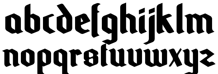 Odale Font LOWERCASE