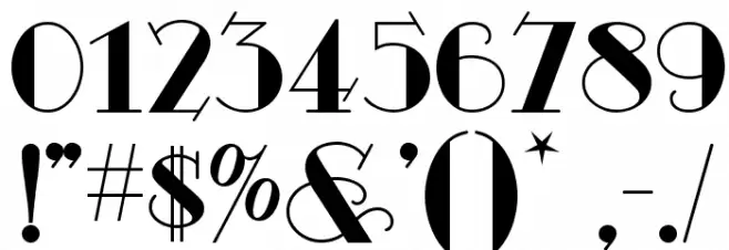 Odalisque NF Font OTHER CHARS