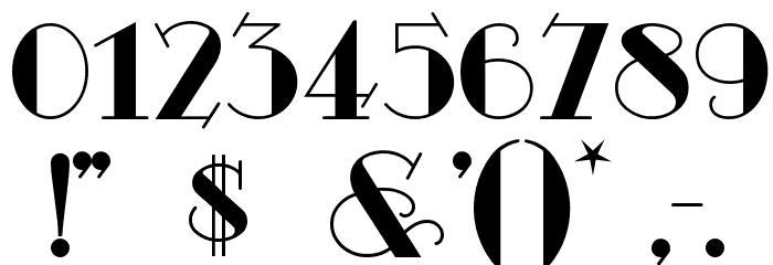 Odalisque Font OTHER CHARS