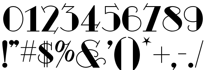 OdalisqueNF Font OTHER CHARS