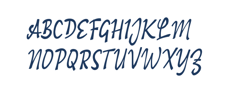 Odamy Script Uppercase