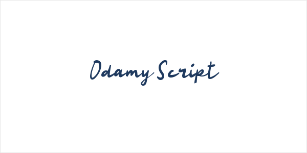 Odamy Script Logo