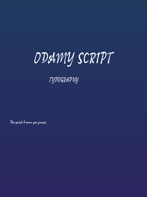 Odamy Script Poster