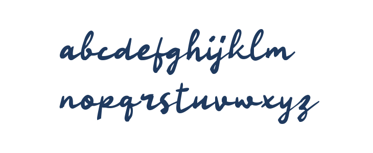 Odamy Script Lowercase