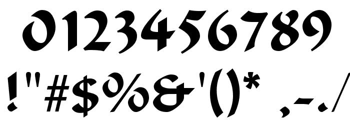 Odana Font OTHER CHARS