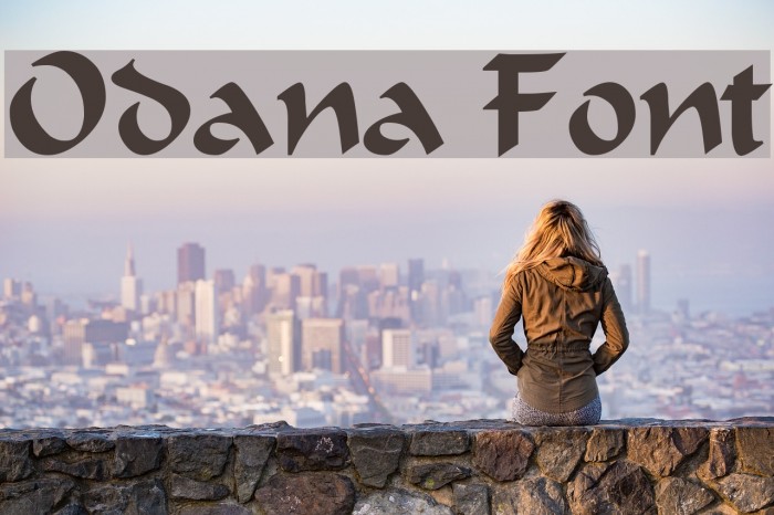 Odana Font examples