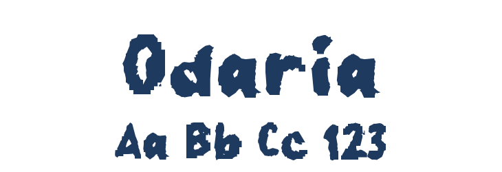 Odaria Font Preview