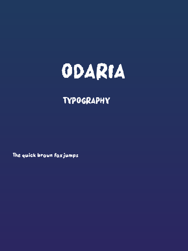 Odaria Poster