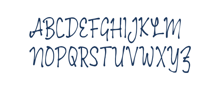 Odary Script Uppercase
